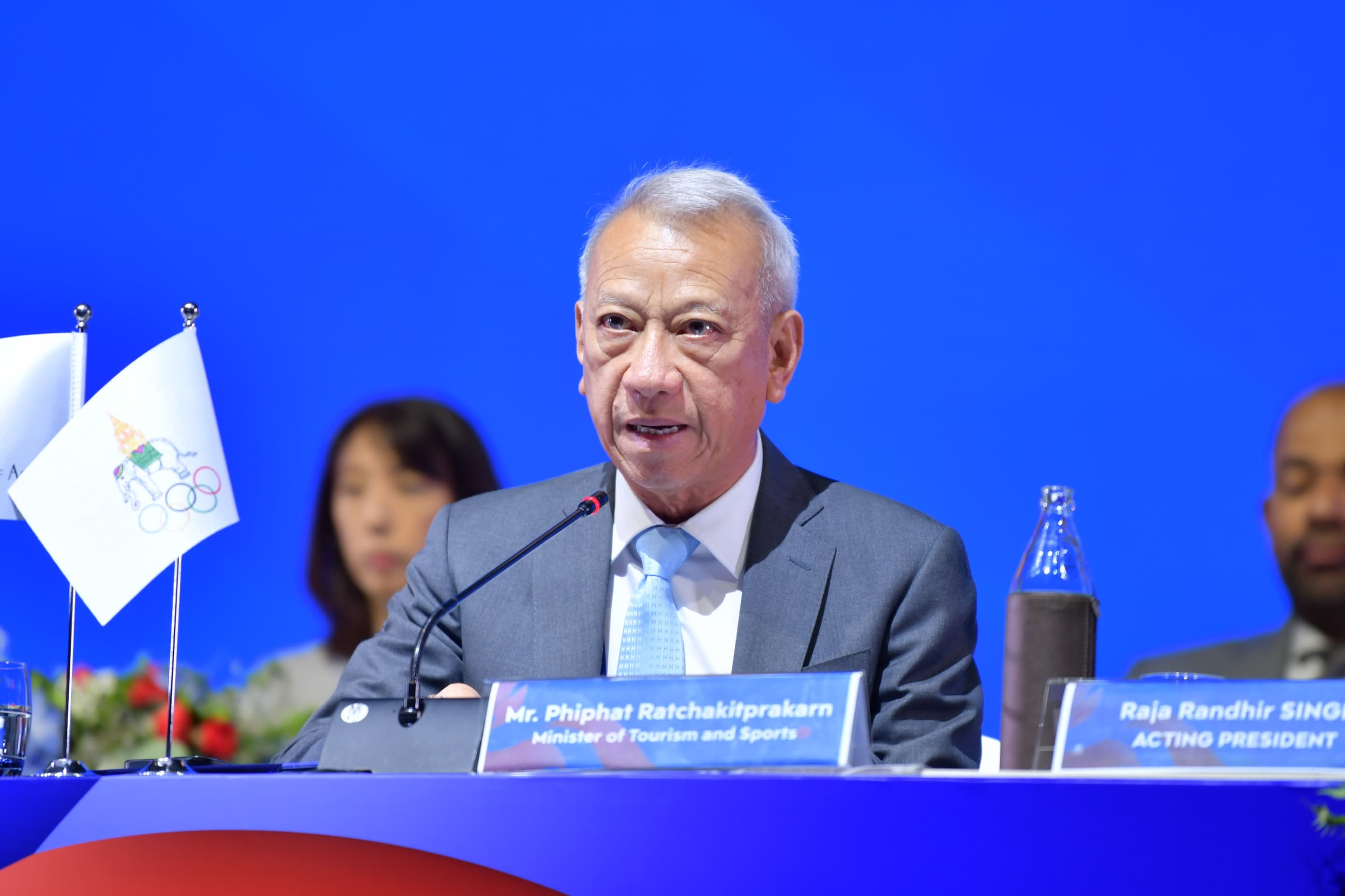 รมว.พิพัฒน์  เข้าร่วมการประชุมและกล่าวต้อนรับผู้เข้าร่วมประชุมสมัชชาใหญ่สภาโอลิมปิกแห่งเอเชีย  ครั้งที่ 42