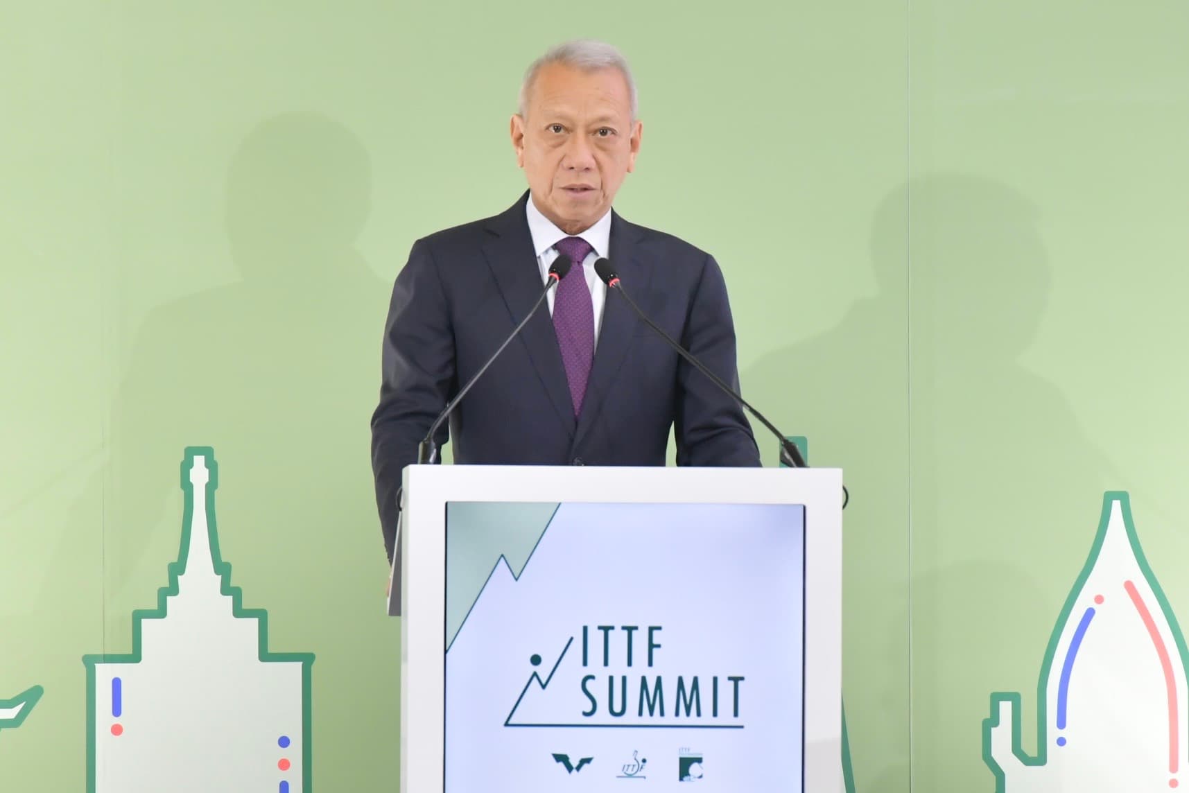 รมต.พิพัฒน์  ให้เกียรติขึ้นกล่าวสุนทรพจน์เปิดการประชุม ITTF Summit 2023 