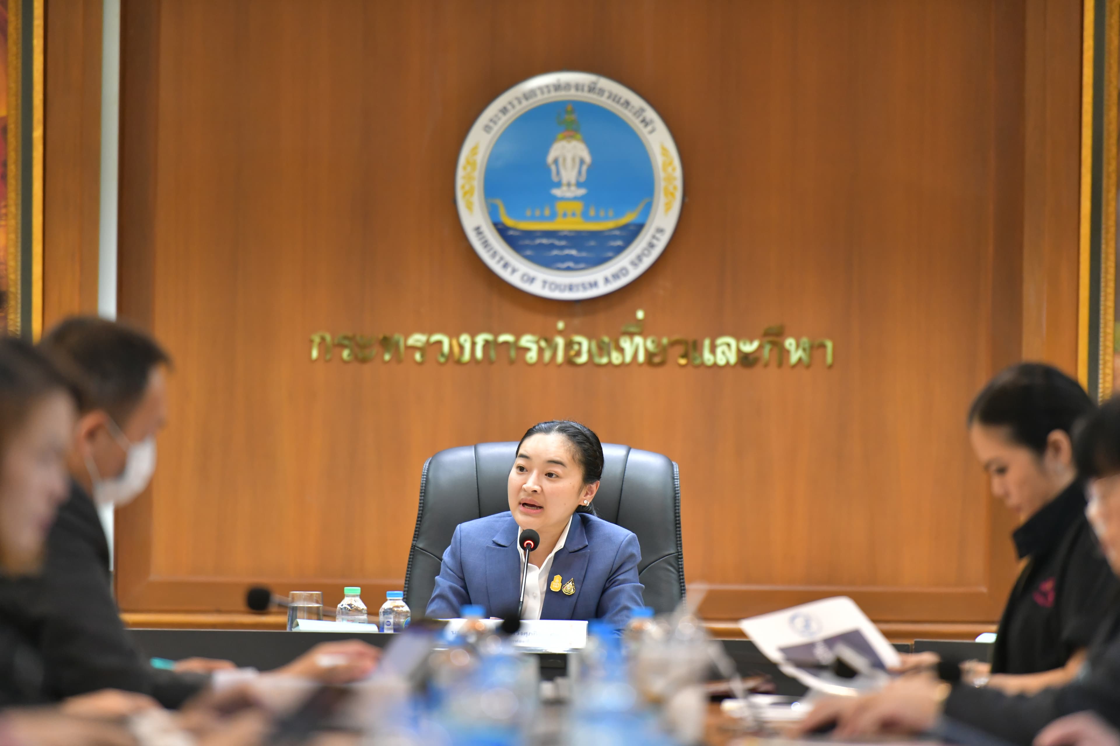 การประชุมมอบนโยบาย จุดเน้น ของกระทรวงการท่องเที่ยวและกีฬา ในการจัดทำคำของบประมาณรายจ่ายประจำปีงบประมาณ พ.ศ. 2567