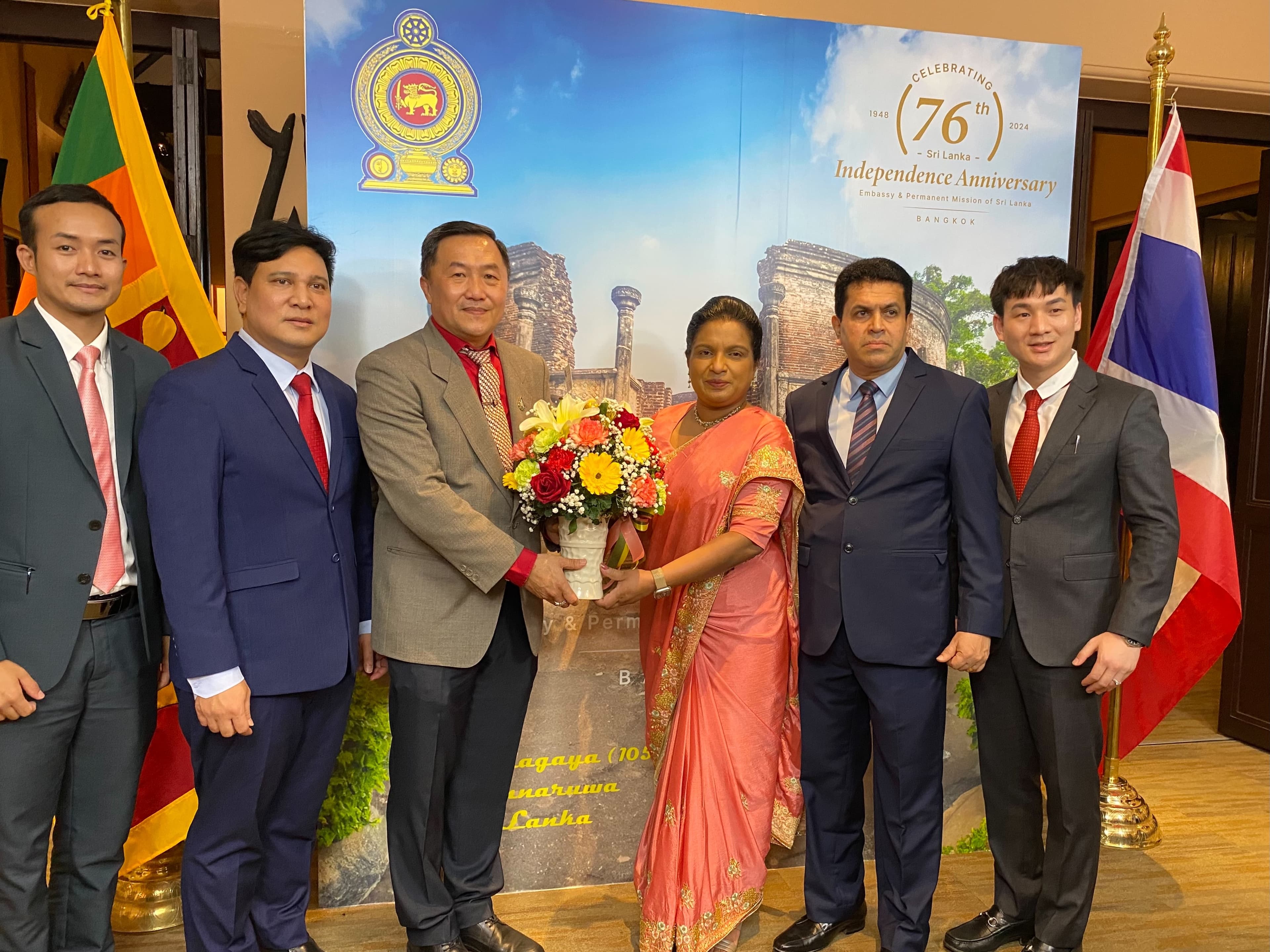 งานเฉลิมฉลองเนื่องในโอกาสครบรอบ 76 ปี ของวันประกาศอิสรภาพของศรีลังกา