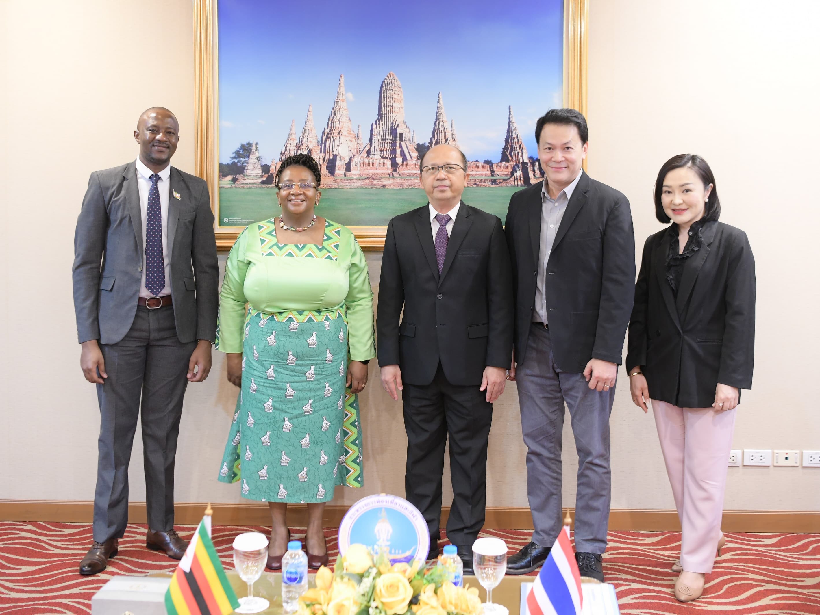 ทูตซิมบับเวเข้าพบปลัดท่องเที่ยวฯ  เพื่อหารือโอกาสความร่วมมือทวิภาคีท่องเที่ยว ไทย-ซิมบับเว