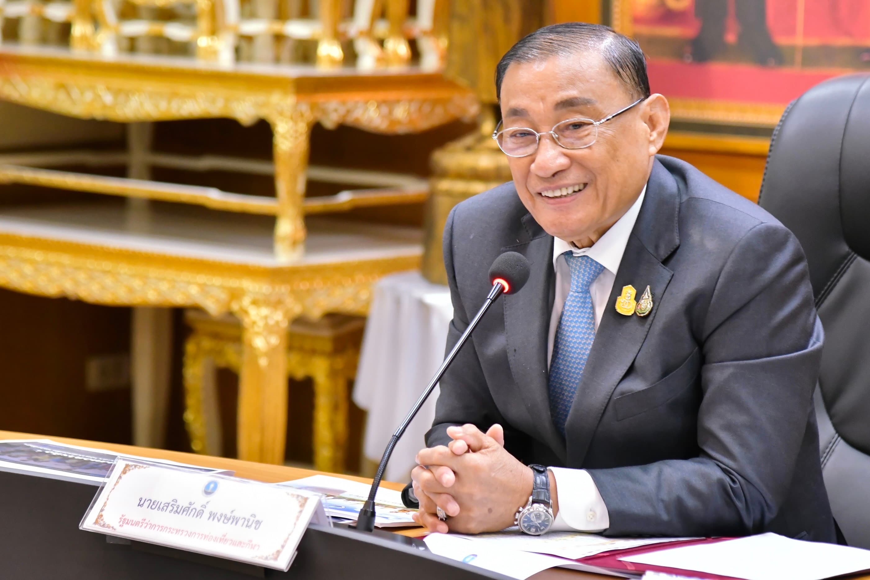 เสริมศักดิ์ ดันรายได้ ท่องเที่ยว 3.5 ล้านล้านบาทต่อปี และทำให้ประเทศไทยเป็นศูนย์กลางด้านการท่องเที่ยว (Tourism Hub)