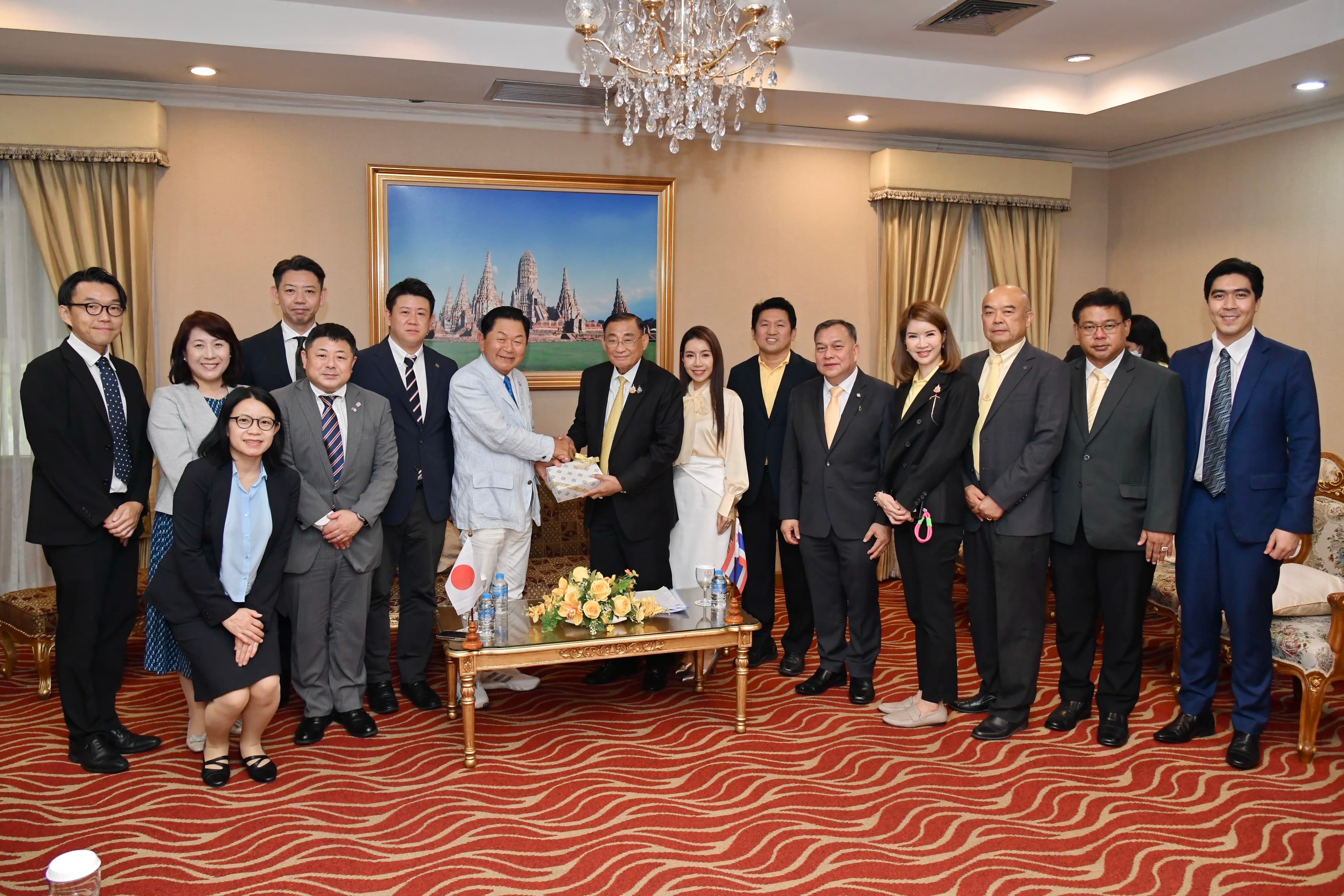 รมว.ท่องเที่ยวและกีฬาให้การต้อนรับนายนิเอดะ เกงกิ ประธานสภาพันธ์ความสัมพันธ์ฉันมิตร ไทย - ญี่ปุ่น สภาจังหวัดฟูกูโอกะและคณะ