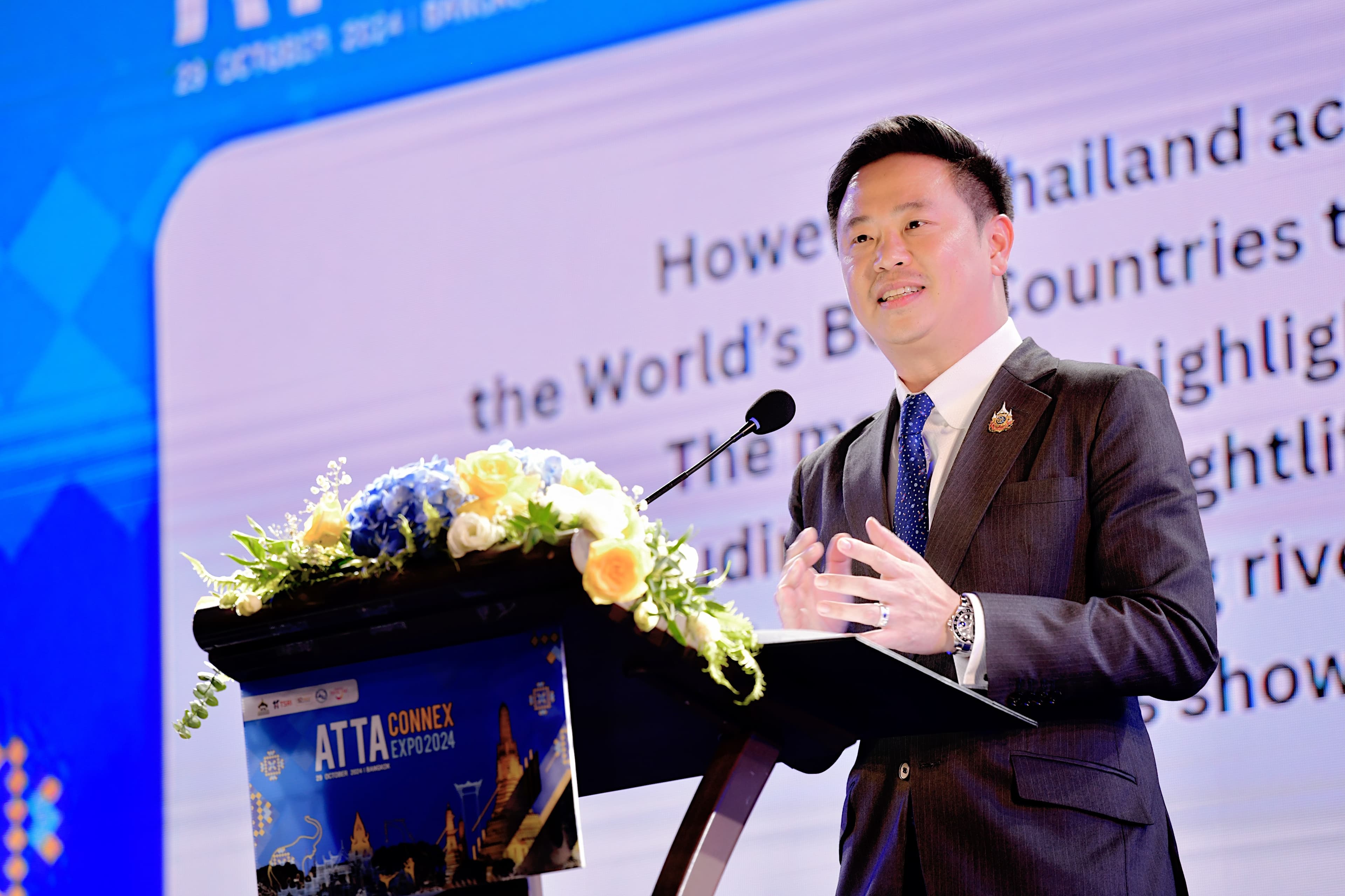 ผู้ช่วยรัฐมนตรีประจำกระทรวงการท่องเที่ยวและกีฬา กล่าวเปิดงาน ATTTA Connex Expo 2024