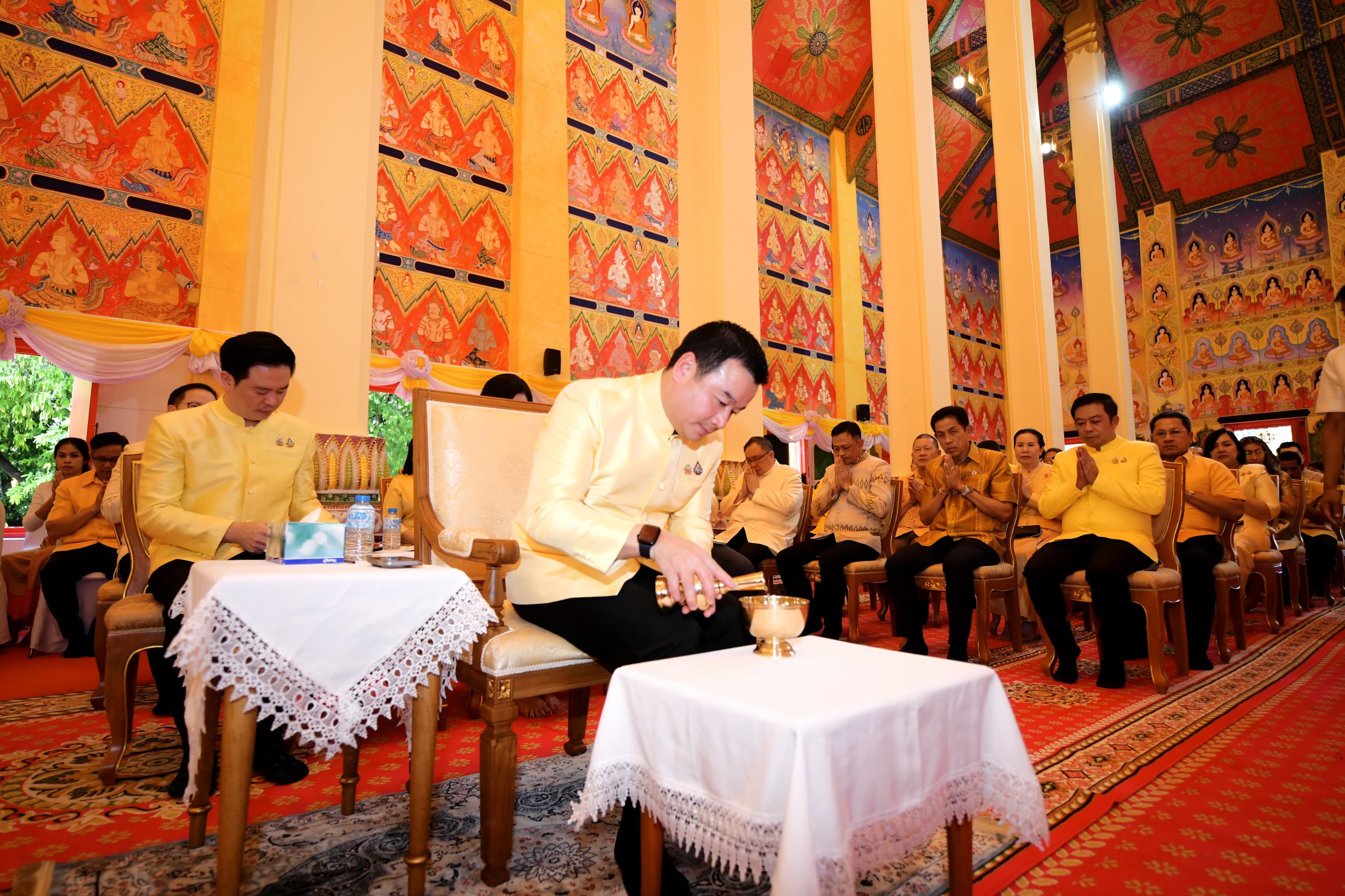 นายสรวงศ์ เทียนทอง รัฐมนตรีว่าการกระทรวงการท่องเที่ยวและกีฬา เป็นประธานในพิธีสมโภชผ้าพระกฐินพระราชทาน ประจำปี 2567 ณ วัดพระนารายณ์มหาราชวรวิหาร