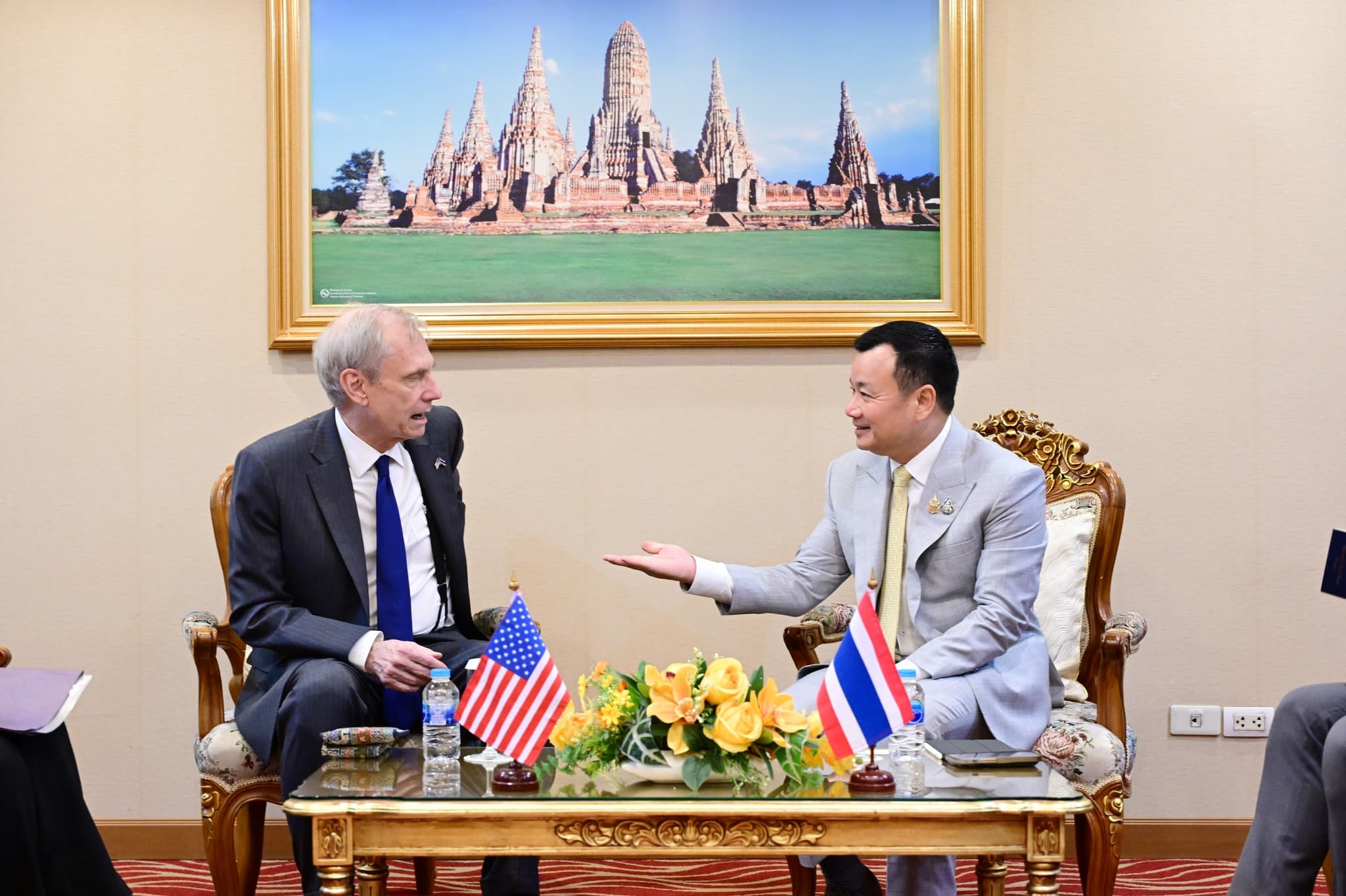 เอกอัครราชทูตสหรัฐฯ เข้าเยี่ยมคารวะรัฐมนตรีกระทรวงท่องเที่ยวและกีฬา และหารือความร่วมมือด้านการท่องเที่ยวและกีฬาไทย-สหรัฐฯ
