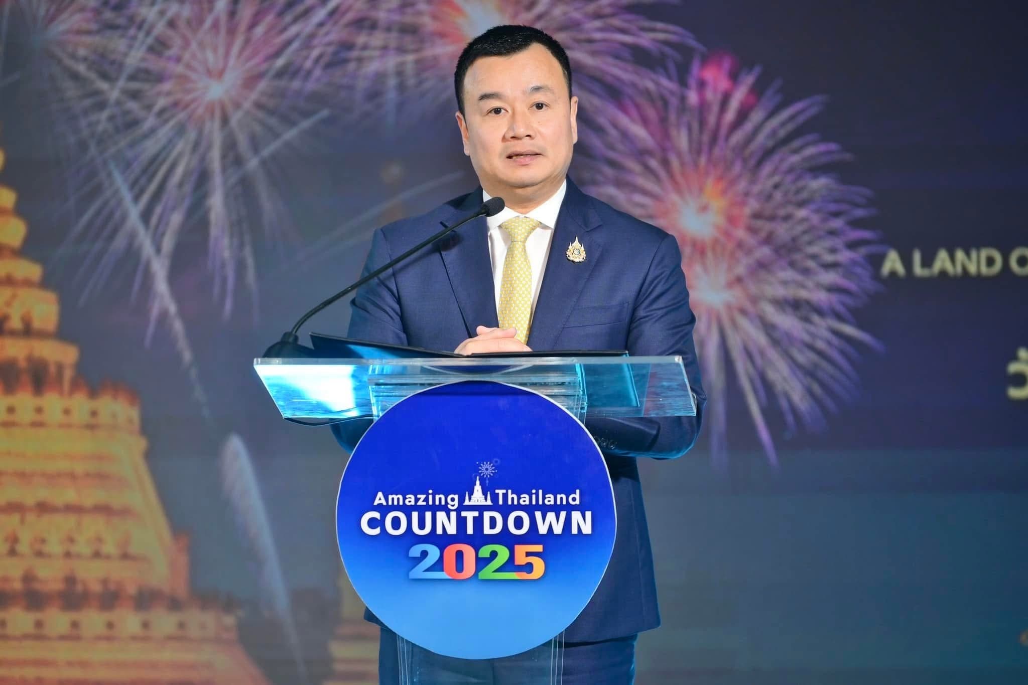 รัฐมนตรีว่าการกระทรวงการท่องเที่ยวและกีฬา ประกาศความพร้อมจัดเทศกาลส่งท้ายปีเก่า-ต้อนรับปีใหม่ 2568 สร้างความสุขทั่วประเทศ พร้อมเปิดศักราช Amazing Thailand Grand Tourism and Sports Year 2025