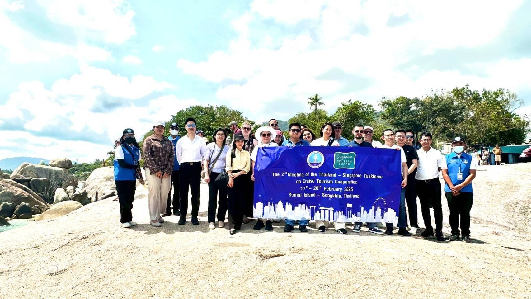 รอง ปกก. มงคล ต้อนรับคณะทำงานท่องเที่ยวเรือสำราญ ไทย - สิงคโปร์ และสายเรือ พร้อมพาสำรวจพื้นที่ศักยภาพ ณ เกาะสมุย