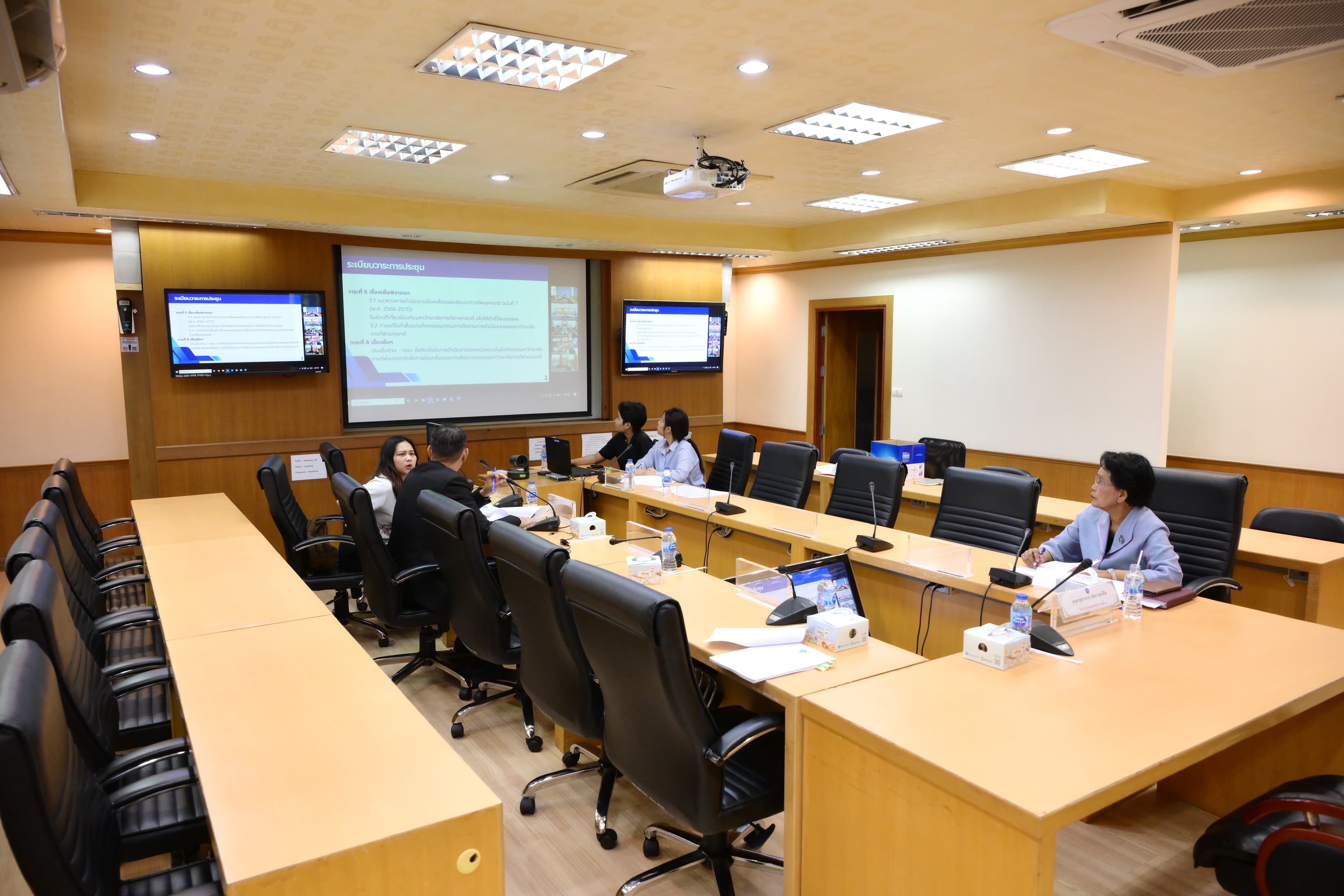 ผู้ช่วยปลัดกระทรวงการท่องเที่ยวและกีฬา เข้าร่วมประชุมคณะอนุกรรมการติดตามการดำเนินงานของมหาวิทยาลัยการกีฬาแห่งชาติ ครั้งที่ 1/2568