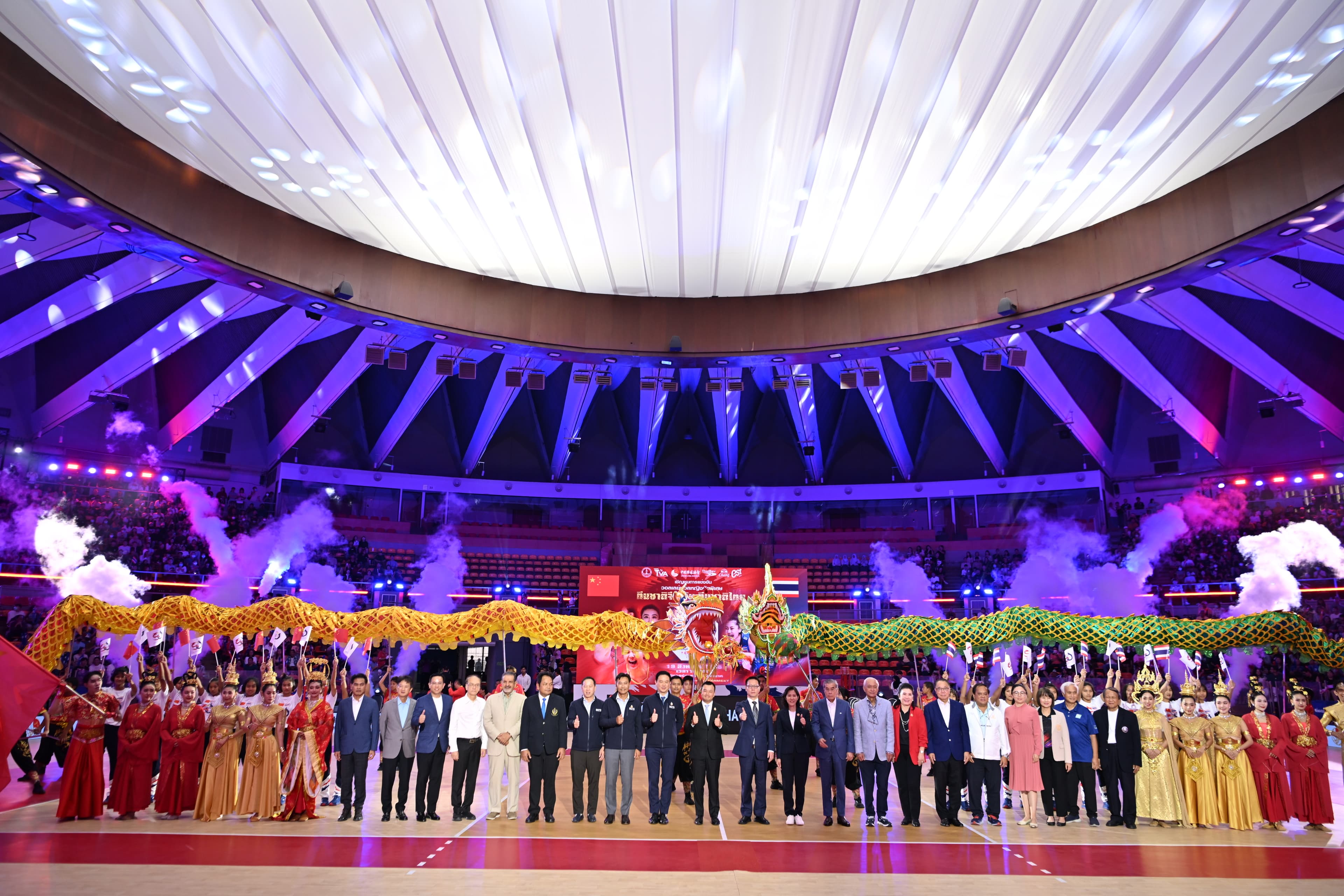 รมว.ท่องเที่ยวและกีฬา เปิดการแข่งขันวอลเลย์บอลนัดพิเศษเฉลิมฉลองครบรอบ 50 ปี ความสัมพันธ์ทางการทูตไทย-จีน ในเกมกระชับมิตร ก่อนลุยศึกชิงแชมป์โลก 2025